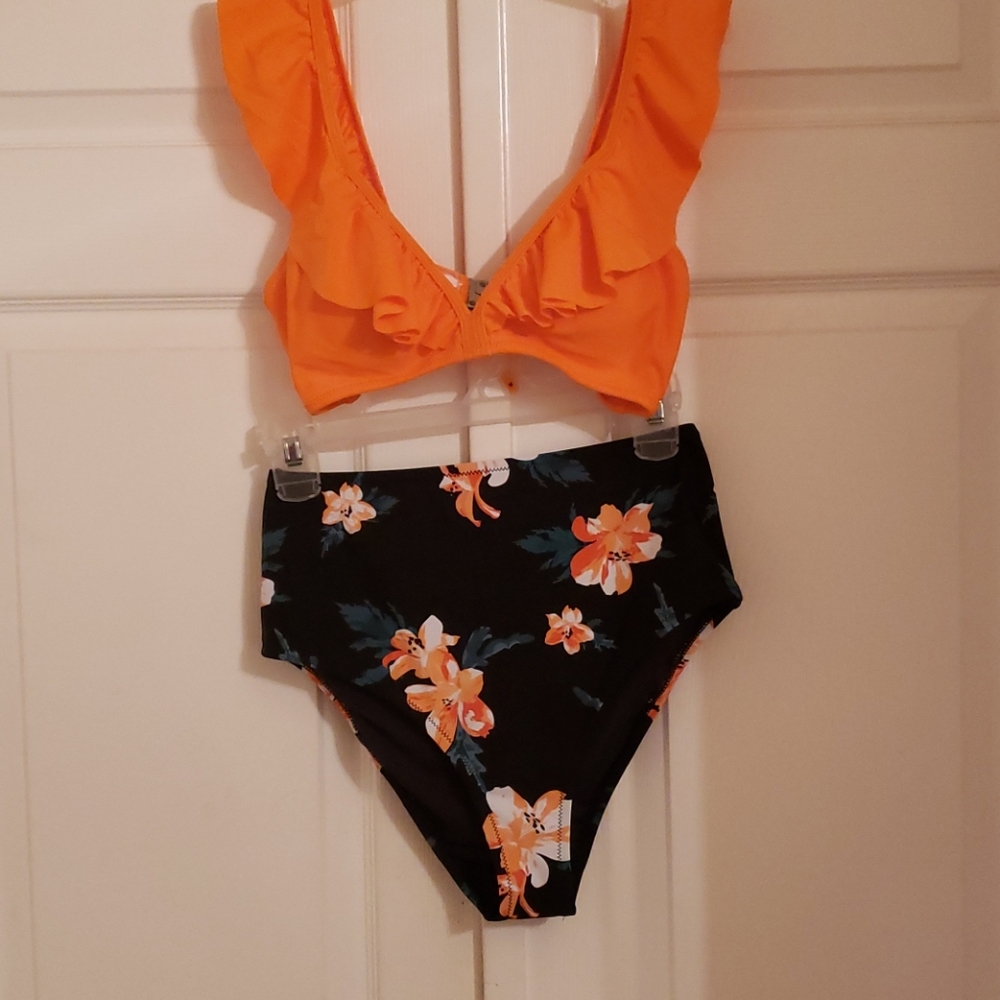 Tags, Brand New Floral High Waisted Bikini